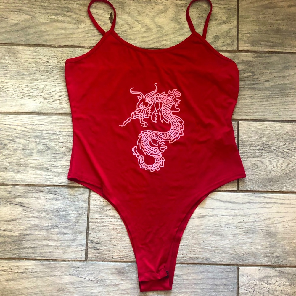 Red Drangon 🐉 body suit